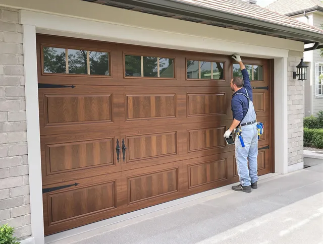 Custom garage door showcase by Aliso Viejo Garage Door Repair in Aliso Viejo