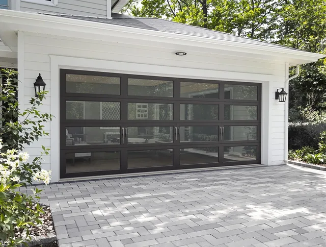 Aliso Viejo Garage Door Repair design specialist presenting custom garage door options to Aliso Viejo homeowner
