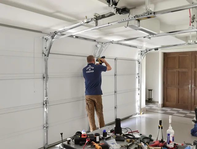 Aliso Viejo Garage Door Repair certified technician performing precision garage door repair in Aliso Viejo