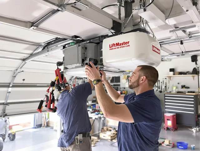 Aliso Viejo Garage Door Repair technician performing advanced diagnostics on garage opener in Aliso Viejo